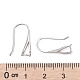 925 crochets de boucle d'oreille en argent rhodié STER-K168-116P-4