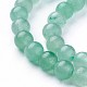 Natürlichen grünen Aventurin Perlen Stränge G-F629-01B-2-3