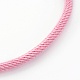 Création de bracelet en cordon de coton tressé MAK-L018-03A-01-G-2