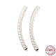 925 in argento sterling perline tubo STER-Q191-01C-S-1