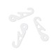 Crochet d'oreille réglable en plastique pour le couverture de bouche AJEW-TA0017-04-4