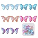 SUNNYCLUE 1 Box 10Pcs Glass Butterfly Charms Butterfly Crystal Charms Butterfly Charm Bulk Spring Insect Charm Rhinestone Butterflies Charms for Jewelry Making Charms DIY Crafts Women Supplies GLAA-SC0001-75-1