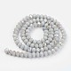 Electroplate Opaque Solid Color Glass Beads Strands EGLA-A034-P4mm-L16-2