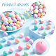 PH PandaHall 100pcs 20mm Chunky Bubblegum Beads FACR-PH0001-04-4