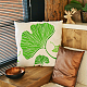 FINGERINSPIRE 5pcs Ginkgo Biloba Painting Stencil 10/15/20/25/30cm Reusable Leaf Pattern Drawing Template Plastic Square Hollow Out Stencil DIY Craft for Wall Wood Furniture DIY-WH0394-0085-6