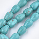 Natural Howlite Beads Strands TURQ-T003-12-1