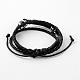 Adjustable Multi-Strand Leather Cord Bracelets BJEW-D423-03A-2