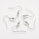 Brass Earring Hooks KK-Q362-S-NF-1