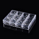 Contenedores rectangulares de almacenamiento de cuentas de plástico de poliestireno CON-N011-045-3