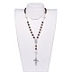 Tibetan Style Alloy Rosary Bead Necklaces NJEW-JN02455-02-5