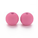 Rubberized Style Acrylic Beads MACR-T042-04A-01G-2