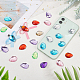 Fingerinspire 80Pcs 8 Colors Extra Large Jewelry Sticker TACR-FG0001-04-6