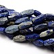 Natural Lapis Lazuli Barrel Bead Strands G-E251-20-1