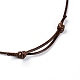 Korean Waxed Polyester Cord Pendants Necklaces NJEW-JN02328-03-3