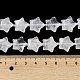天然石クオーツクリスタルビーズ連売り  水晶  スター  14~15.5x15~16x6.5~7mm  穴：1mm  約24~25個/連  15.55''~15.95''（39.5~40.5センチメートル） G-NH0005-027-5