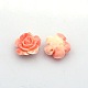 Rosa perle di resina fiore X-RESI-E005-02-14mm-2