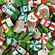 Новогодние бусины ручной работы из полимерной глины XMAS-PW0001-200T-1