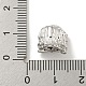 Латунные микропаве из прозрачного кубического циркония KK-G493-08P-3