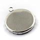 304 Stainless Steel Pendant Cabochon Open Back Settings STAS-Q194-15-3