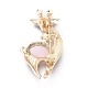 Golden Plated Alloy Brooches JEWB-L011-017G-2
