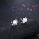 Exquisite 925 Sterling Silver Cubic Zirconia Stud Earrings EJEW-BB20086-3
