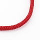 Плетеный браслет из хлопкового шнура MAK-L018-03A-02-G-2