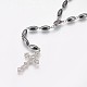 Non-Magnetic Synthetic Hematite Beads Pendant Necklaces NJEW-JN02172-3