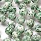 100pcs 8mm perles rondes en jaspe vert naturel DIY-LS0002-60-4