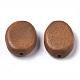 塗装天然木ビーズ  オーバル  ペルー  18x14x5.5mm  穴：1.5mm WOOD-R265-06E-2