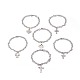 304 Stainless Steel Charm Bracelets BJEW-O169-04-1