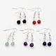 Natural Gemstone Beads Dangle Earrings EJEW-JE02189-1