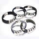 Tressée PU bracelets cordon en cuir pour hommes BJEW-H559-08-1