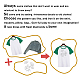 ガラスホットフィックスラインストーン  アップリケの鉄  マスクと衣装のアクセサリー  洋服用  バッグ  パンツ  イチョウの葉模様  297x210mm DIY-WH0303-068-5