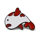 Spille smaltate in stile cartone animato di pesci koi/carpe JEWB-D023-01A-EB-1