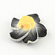 Ручной полимерной глины 3 d цветок Плюмерия шарики CLAY-Q192-30mm-01-2