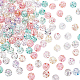 Hobbiesay 200 pièce de perles d'espacement en cristal acrylique de 8 couleurs TACR-HY0001-02-1
