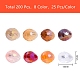 200Pcs 8 Colors Electroplate Glass Faceted Teardrop Beads Strands EGLA-SZ0001-09-5