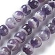 Brins de perles d'améthyste à chevrons naturels G-P428-04A-10mm-2