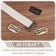 Olycraft 16 pièces 4 couleurs boucles de sangle de sous-vêtements en alliage de zinc FIND-OC0003-08C-4