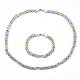 304 Stainless Steel Jewelry Sets SJEW-O095-01GP-1