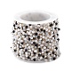 Würfelförmige und runde Perlenketten aus Glas und ABS-Imitatperlen CHS-P016-43G-04-4