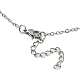 304 chaine câble inox pochette macramé support pierre vide pour fabrication colliers pendentifs NJEW-TA00084-01-5