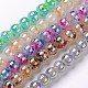 AB Color Plated Glass Round Bead Strands EGLA-R089-10mm-M-1