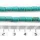Синтетических нитей бирюзовые бусы TURQ-G120-4x6mm-13-3