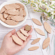 OLYCRAFT 300 Pcs Wood Working Biscuits Wood Joining Biscuits Beechwood Biscuits Plate Joiner Kit Assorted Beech Wood Chips Beech Wood Board Docking Tool for Crafting Woodworking（0# 10# 20#） WOOD-OC0002-80-3
