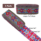 Ethnic Style Polyester Ribbon OCOR-WH0079-76B-2