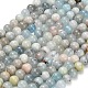 Natürliche Aquamarin Perlen Stränge&nbsp;G-F591-29A-8mm-02-2