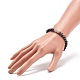 Bracelet extensible en pierres précieuses et hématite synthétique pour femme BJEW-JB08472-3