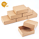Foldable Creative Kraft Paper Box CON-WH0077-02-4