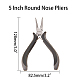 SUNNYCLUE 5 Inch Round Nose Pliers Wire Cutter Precision Beading Pliers Jewelry Wire Looping Bending Tools for DIY Jewelry Making Hobby Projects Black PT-SC0001-21-2